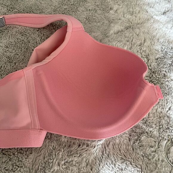 VICTORIA SECRET sport bra baby pink Size 34DD new no tags - Picture 8 of 11